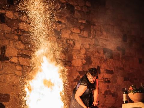 Alessandro con la Sparkle Club a Medioevo a la Rocca, Rocca San Felice 2023