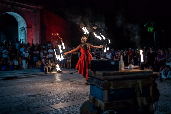 Ventagli di fuoco aperti in scena, La Congiura dei Baroni a Miglionico 2023